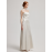 Limited edition romantic Fasogno "Flowing Light" strapless satin evening dress with a sense of ceremony