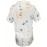 Floral Print V Neck Lace Trim Blouse, Casual Puff Sleeve Blouse For Summer, Women's Clothing